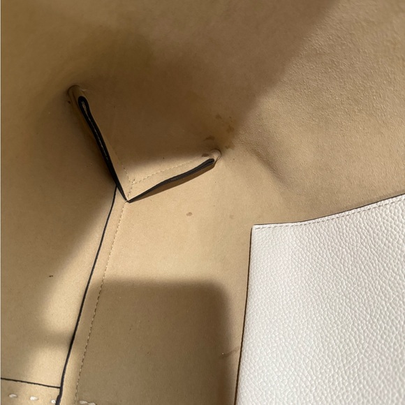 Tory Burch Cream Leather Tote - Picture 7 of 16